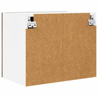 Armadio pensile con porta Riga 2 pcs Rovere Affumicato e Bianco 884155