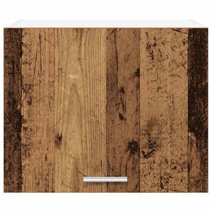 Armadio pensile con porta Riga 2 pcs Rovere Affumicato e Bianco 884159