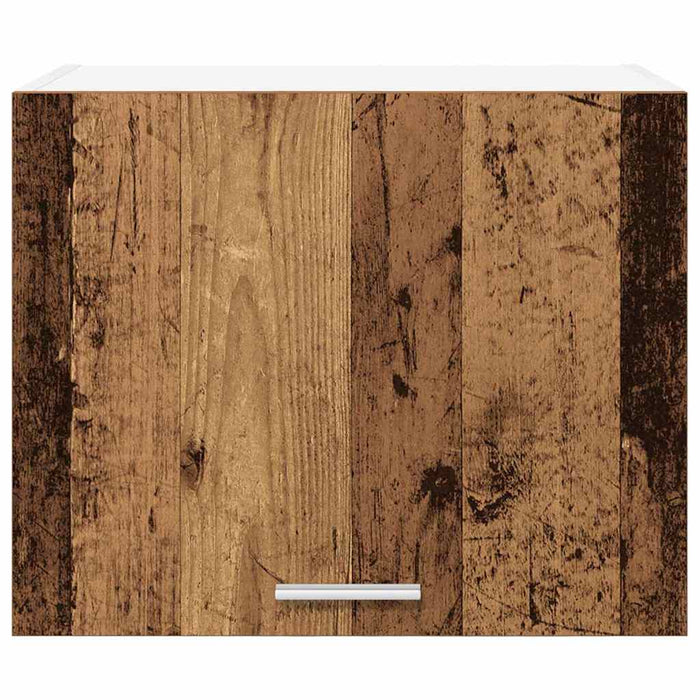 Armadio pensile con porta Riga 2 pcs Rovere Affumicato e Bianco 884159