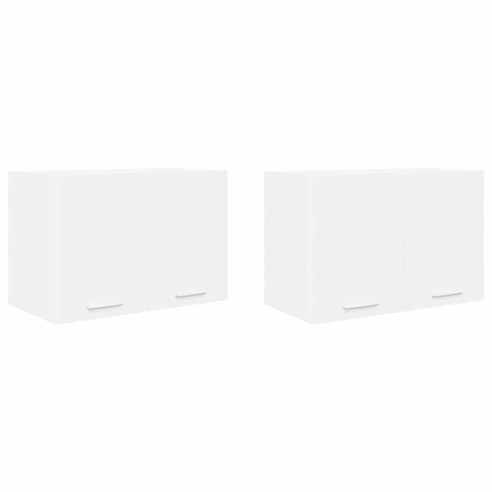 Armadio pensile con porta Riga 2 pcs Bianco 60 x 31 x 40 cm 884163