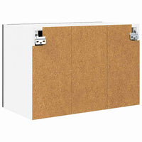 Armadio pensile con porta Riga 2 pcs Rovere Affumicato e Bianco 884165