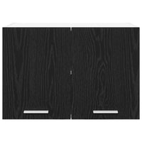 Armadio pensile con porta Riga 2 pcs Rovere Affumicato e Bianco 884165