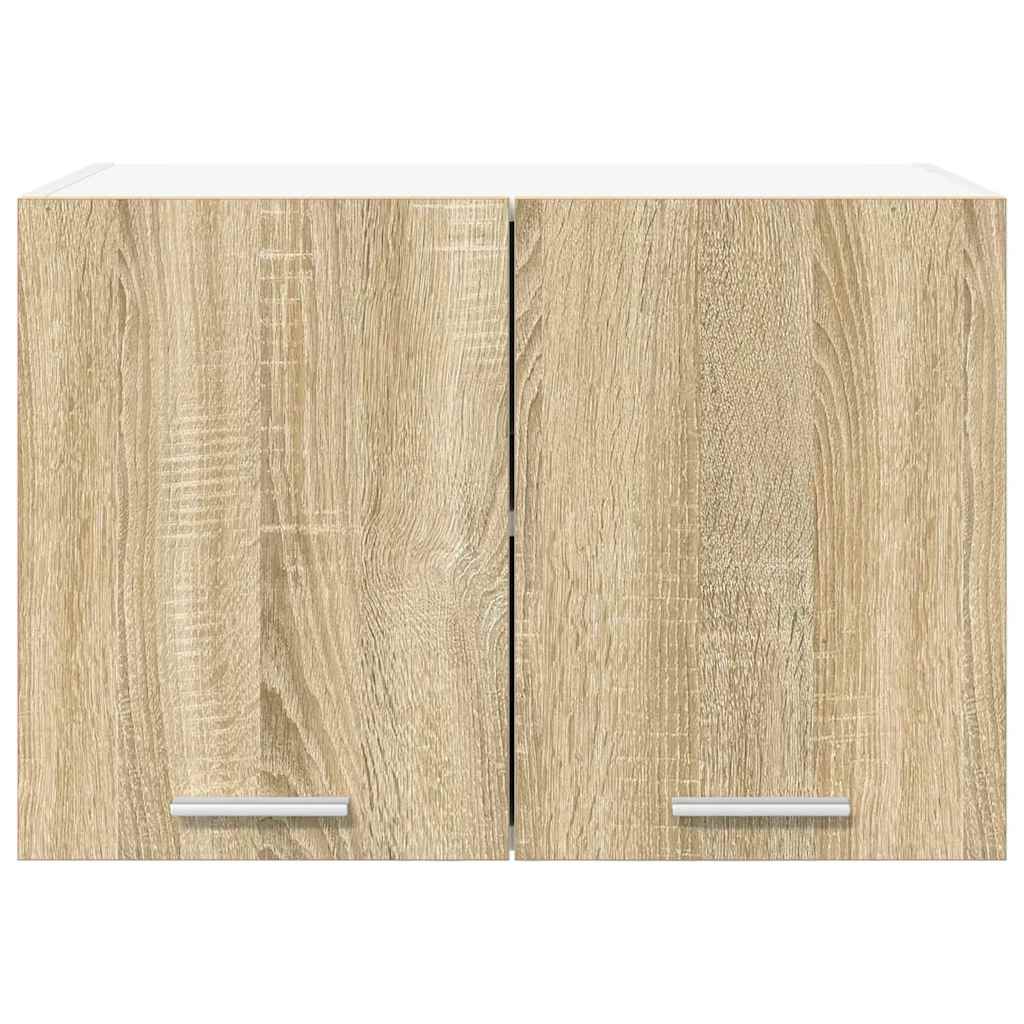 Armadio pensile con porta Riga 2 pcs Quercia Sonoma e Bianca 884167