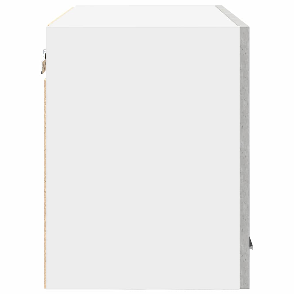 Armadio pensile Riga Grigio Cemento e Bianco 60 x 31 x 40 cm 884168