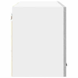 Armadio pensile Riga Grigio Cemento e Bianco 60 x 31 x 40 cm 884168