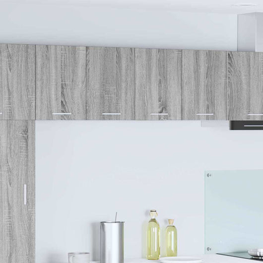 Armadio pensile Riga Grigio Sonoma e Bianco 60 x 31 x 40 cm 884172