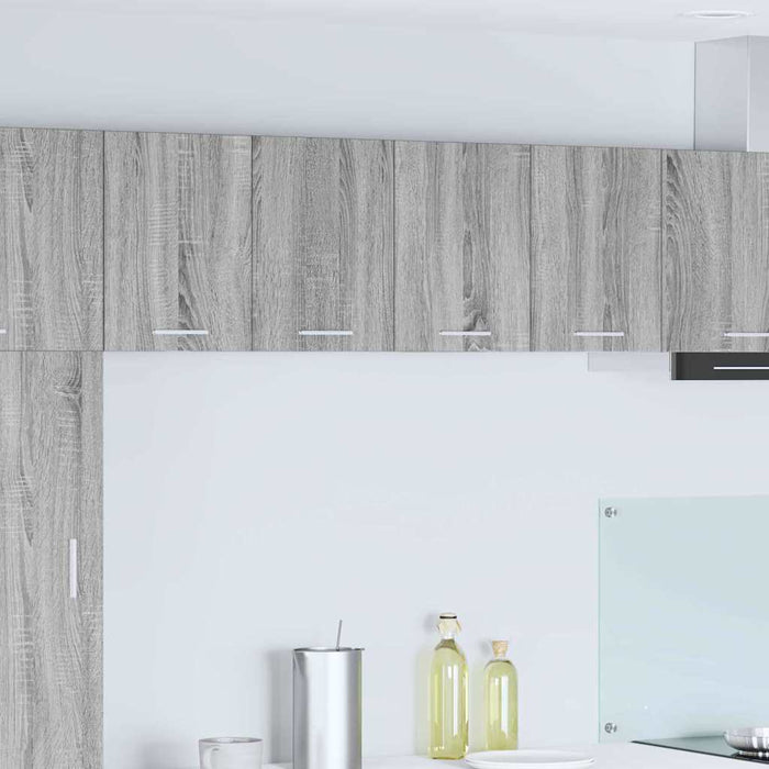 Armadio pensile Riga Grigio Sonoma e Bianco 60 x 31 x 40 cm 884172