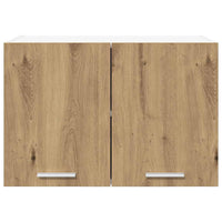 Armadio pensile con porta Riga 2 pcs Rovere Artigiano e Bianco 884177