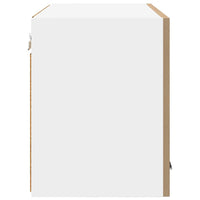 Armadio pensile con porta Riga 2 pcs Rovere Artigiano e Bianco 884177