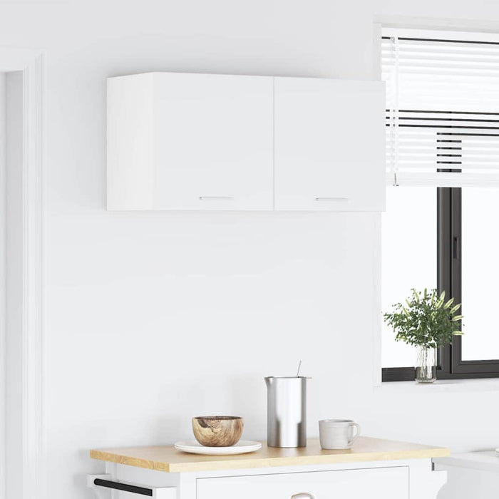 Armadio pensile Riga Bianco 80 x 31 x 40 cm Legno multistrato 884178