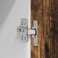 Armadio pensile con porta Riga Rovere fumé 80 x 31 x 40 cm 884182