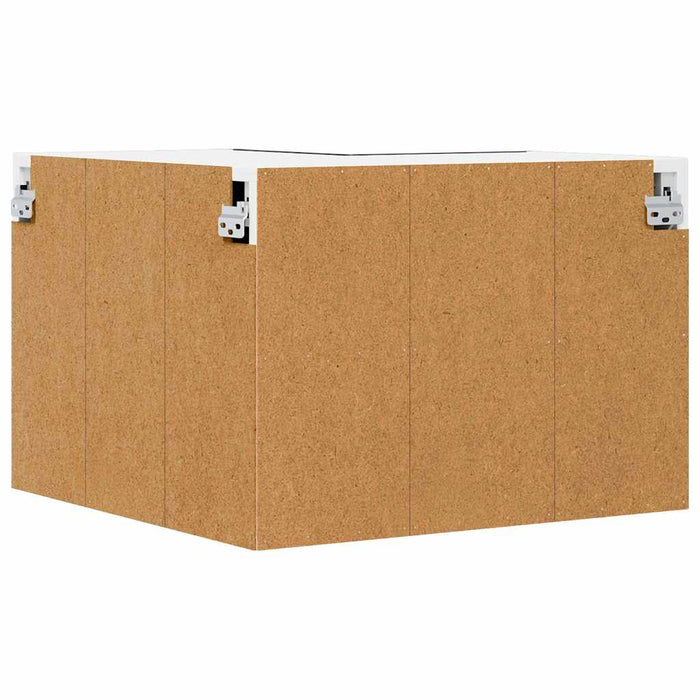 Armadio pensile Riga Rovere Affumicato e Bianco 57 x 57 x 40 cm 884187