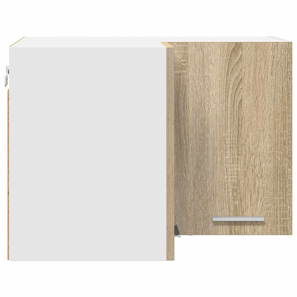 Armadio pensile Riga Quercia Sonoma e Bianca 57 x 57 x 40 cm 884188