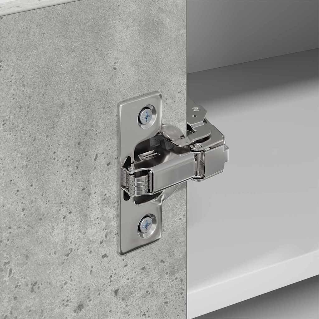 Armadio pensile Riga Grigio Cemento e Bianco 57 x 57 x 40 cm 884189