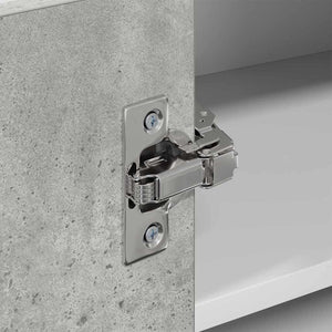 Armadio pensile Riga Grigio Cemento e Bianco 57 x 57 x 40 cm 884189