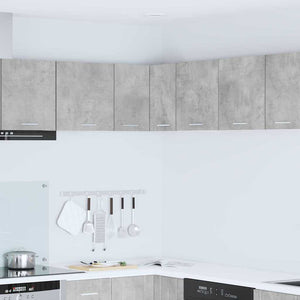 Armadio pensile Riga Grigio Cemento e Bianco 57 x 57 x 40 cm 884189