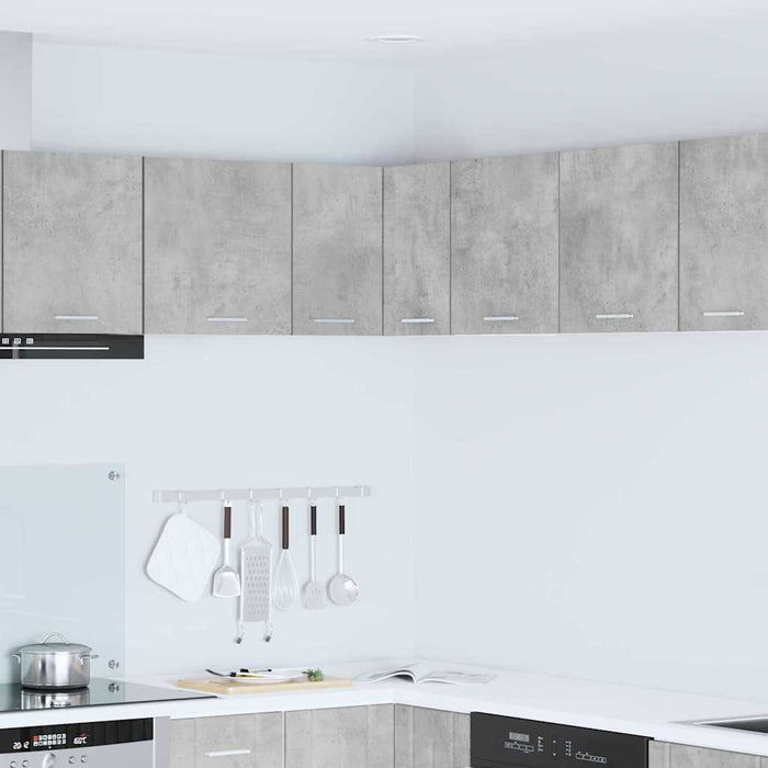 Armadio pensile Riga Grigio Cemento e Bianco 57 x 57 x 40 cm 884189