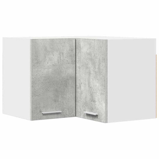 Armadio pensile Riga Grigio Cemento e Bianco 57 x 57 x 40 cm 884189