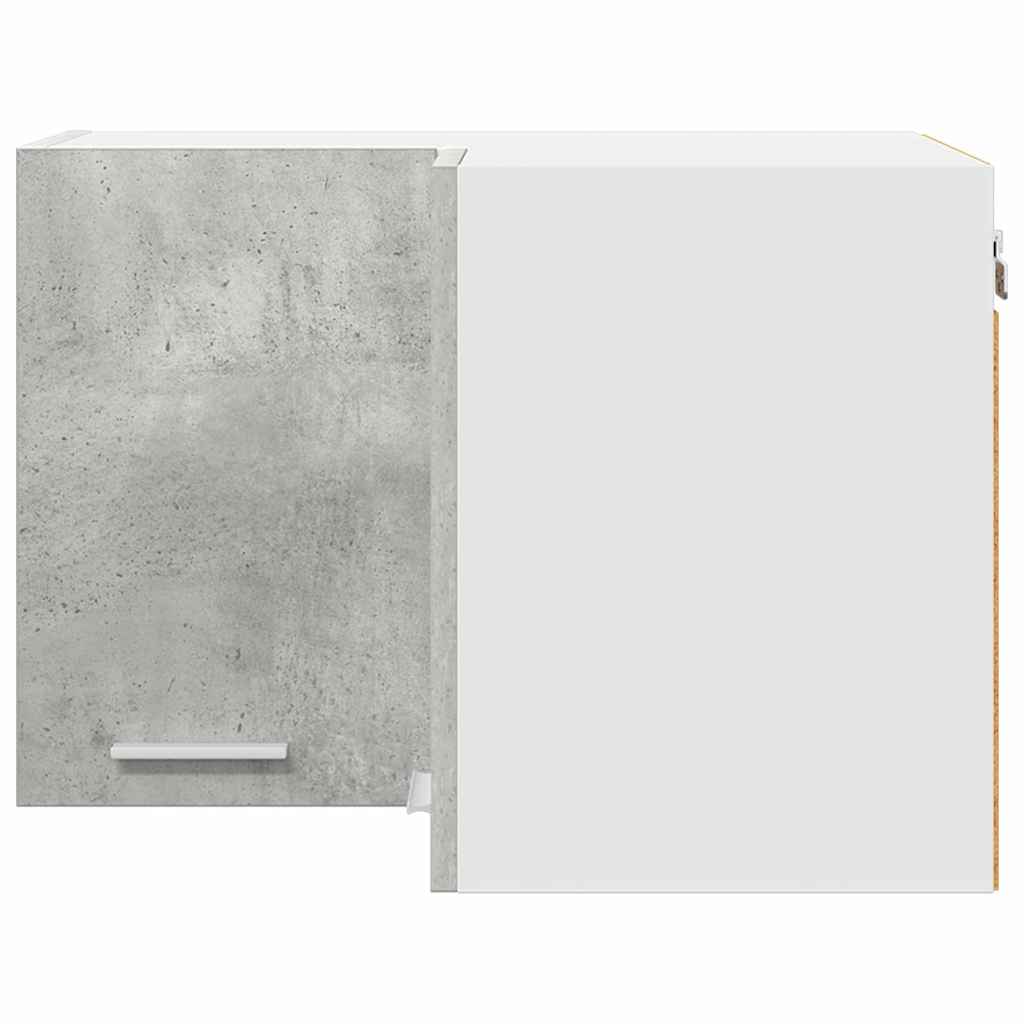 Armadio pensile Riga Grigio Cemento e Bianco 57 x 57 x 40 cm 884189
