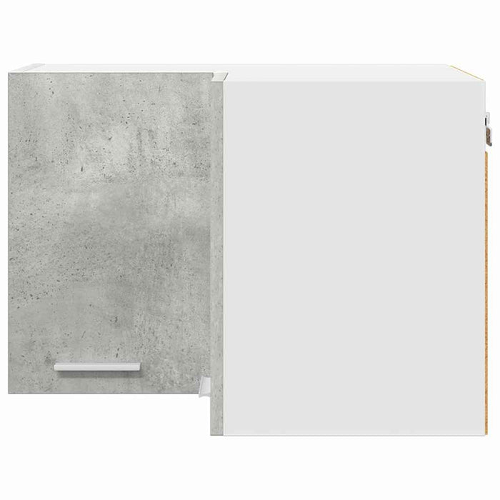 Armadio pensile Riga Grigio Cemento e Bianco 57 x 57 x 40 cm 884189