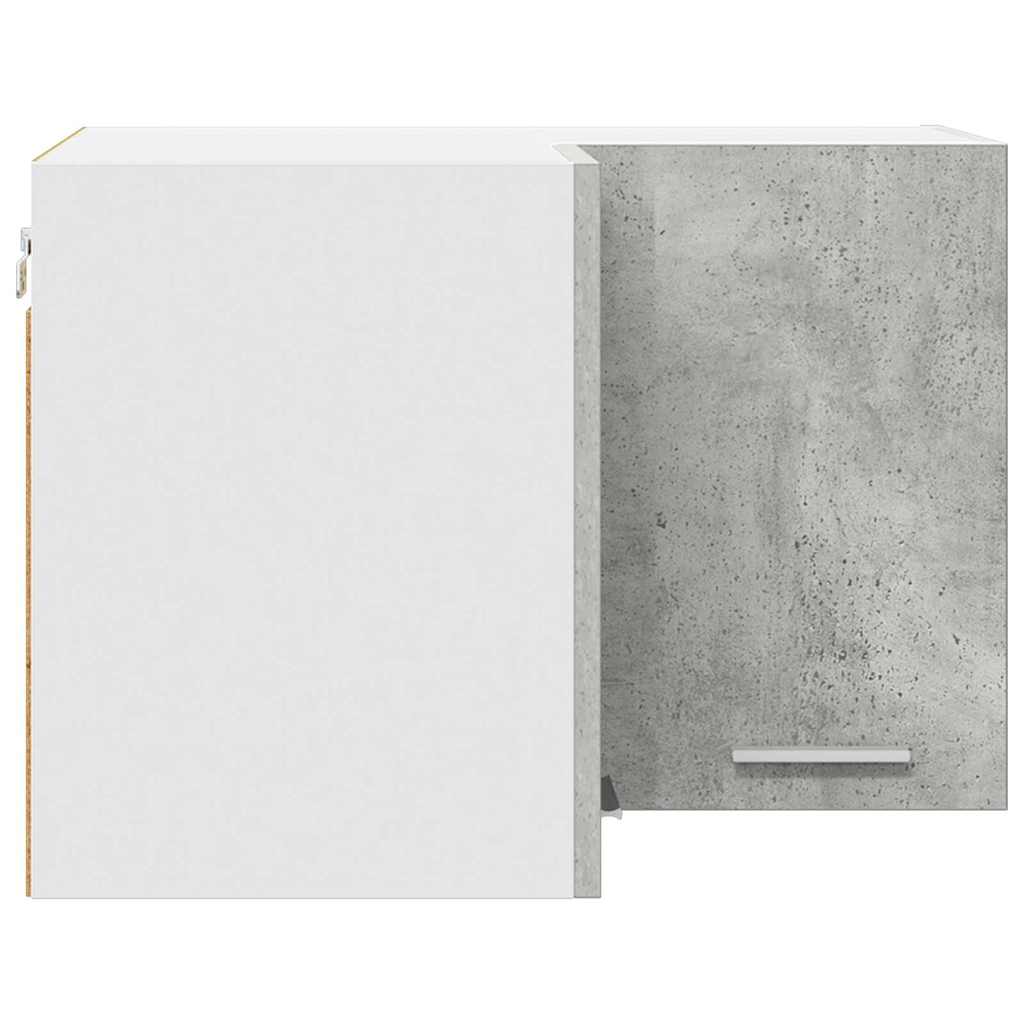 Armadio pensile Riga Grigio Cemento e Bianco 57 x 57 x 40 cm 884189