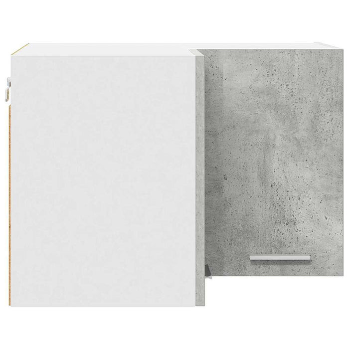 Armadio pensile Riga Grigio Cemento e Bianco 57 x 57 x 40 cm 884189