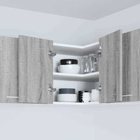 Armadio pensile Riga Grigio Sonoma e Bianco 57 x 57 x 40 cm 884191