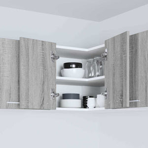 Armadio pensile Riga Grigio Sonoma e Bianco 57 x 57 x 40 cm 884191