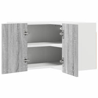 Armadio pensile Riga Grigio Sonoma e Bianco 57 x 57 x 40 cm 884191