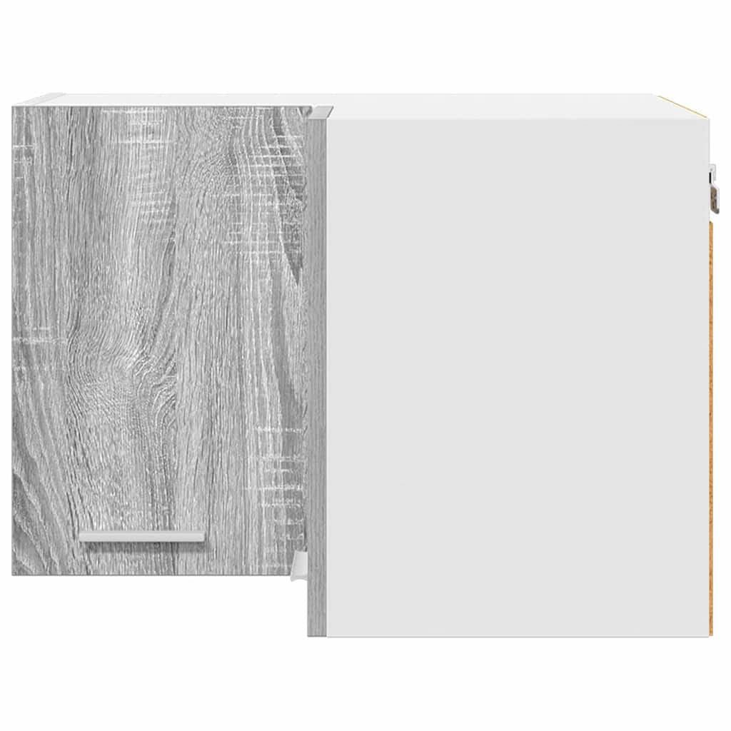 Armadio pensile Riga Grigio Sonoma e Bianco 57 x 57 x 40 cm 884191