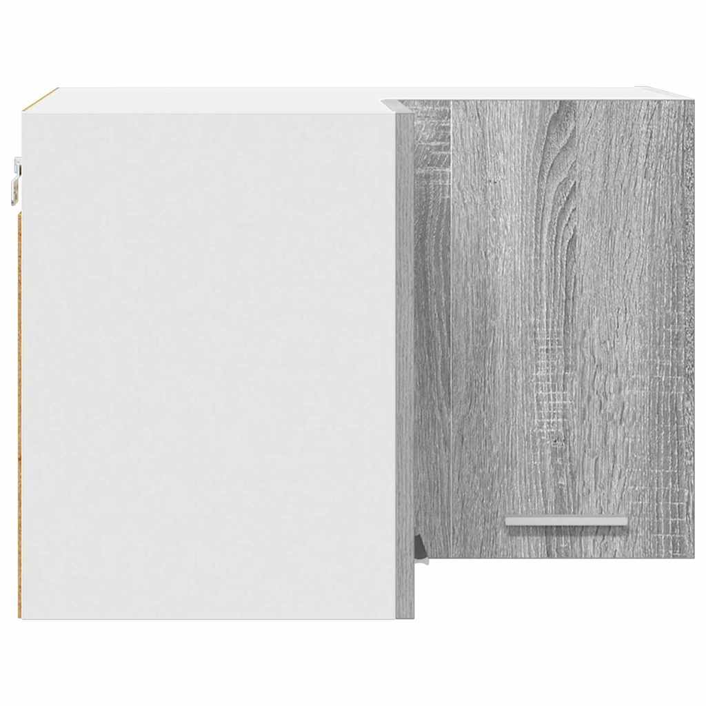 Armadio pensile Riga Grigio Sonoma e Bianco 57 x 57 x 40 cm 884191