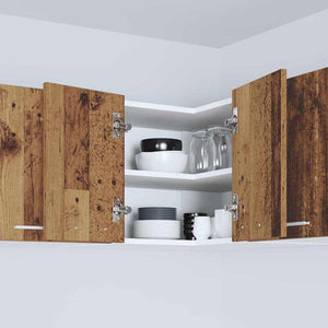 Armadio pensile Riga Rovere Affumicato e Bianco 57 x 57 x 40 cm 884192