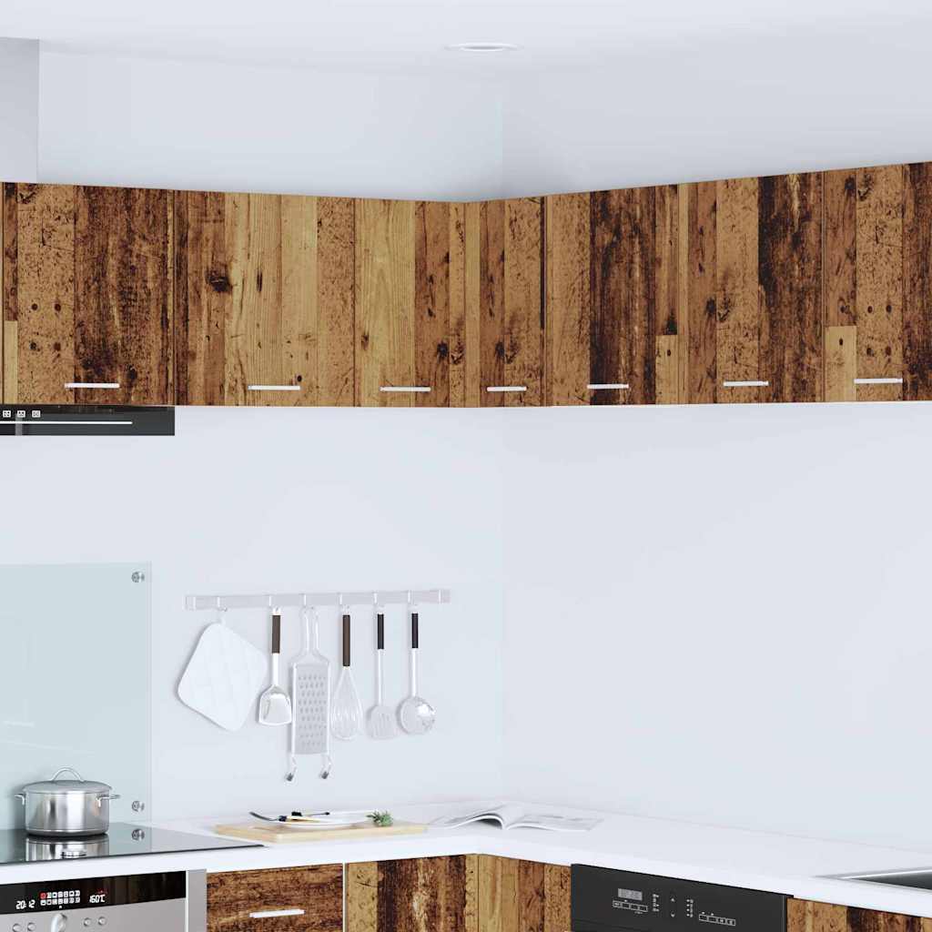 Armadio pensile Riga Rovere Affumicato e Bianco 57 x 57 x 40 cm 884192