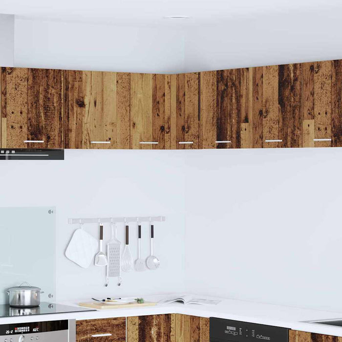 Armadio pensile Riga Rovere Affumicato e Bianco 57 x 57 x 40 cm 884192