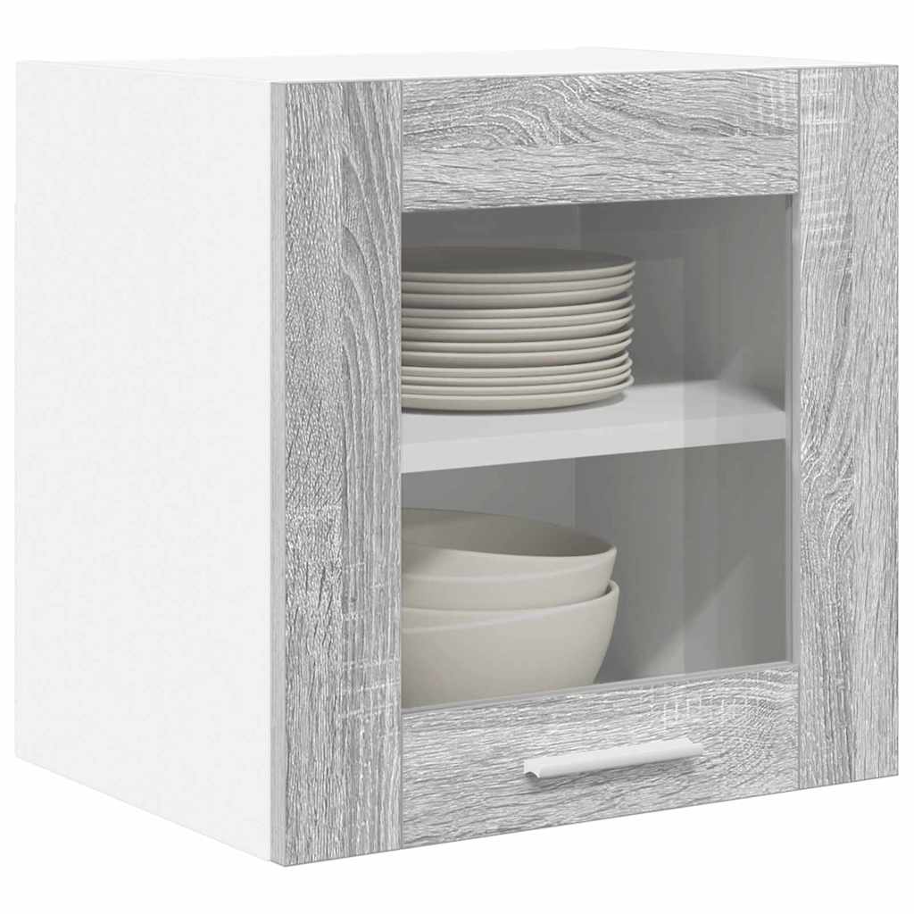 Armadio pensile con porta Riga Grigio Sonoma 40 x 31 x 40 cm 884204