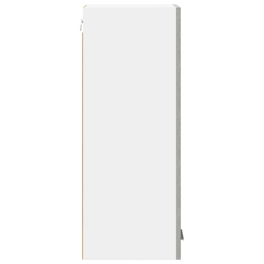 Armadio pensile con porta Riga 2 pcs Grigio Cemento e Bianco 884249