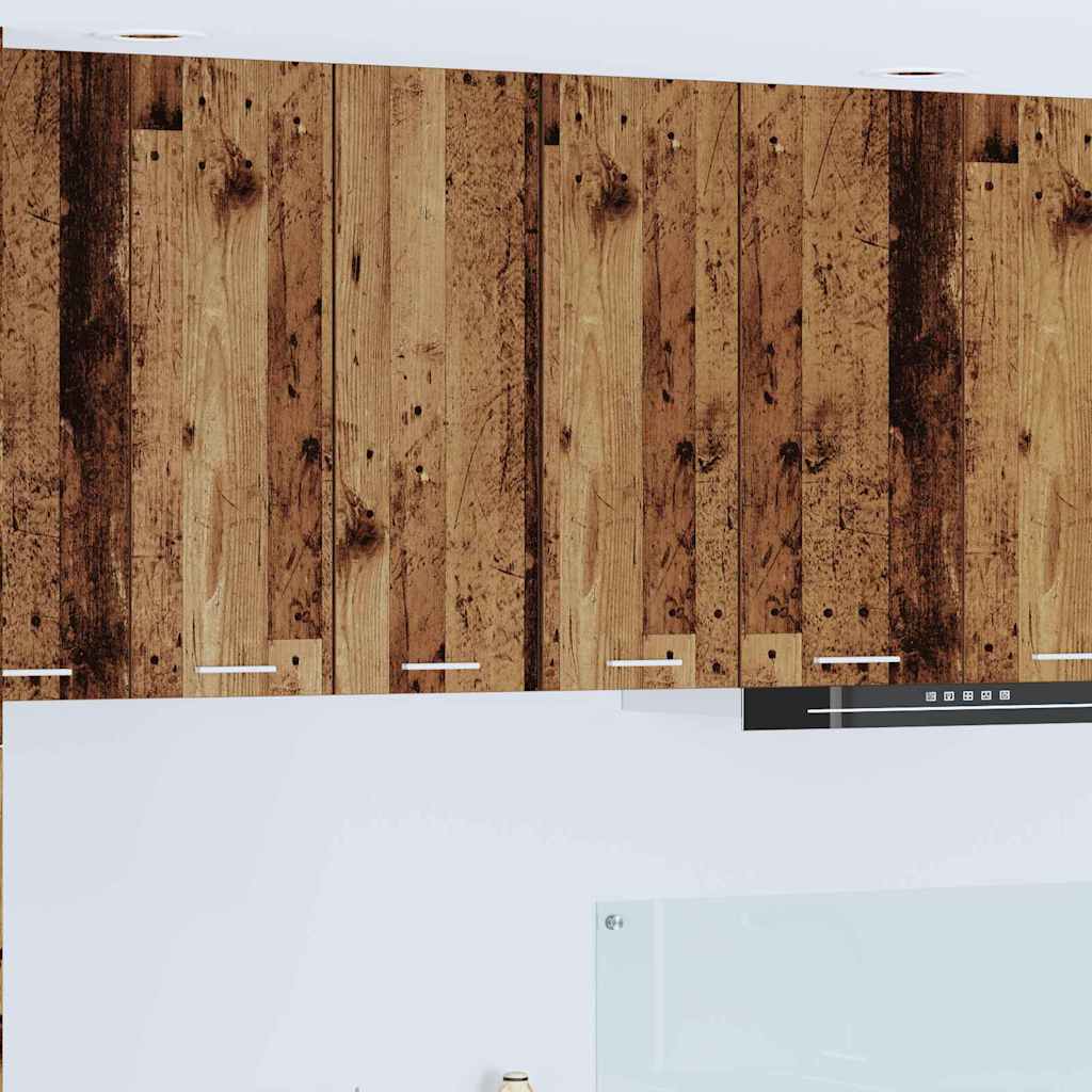 Armadio pensile Riga Rovere Affumicato e Bianco 30 x 31 x 80 cm 884254