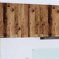 Armadio pensile Riga Rovere Affumicato e Bianco 30 x 31 x 80 cm 884254