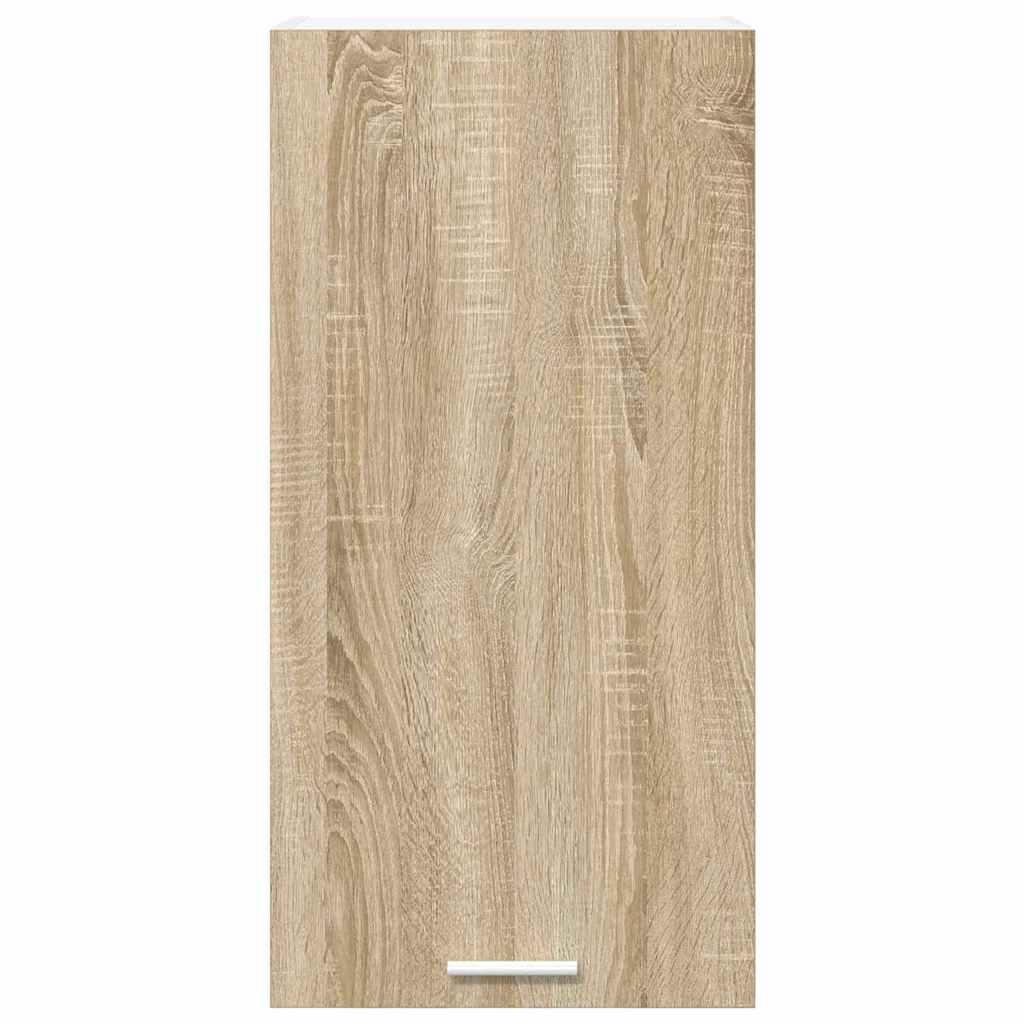 Armadio pensile Riga Quercia Sonoma e Bianca 40 x 31 x 80 cm 884260