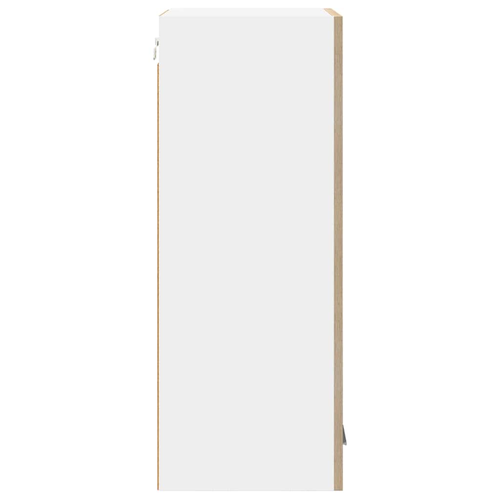 Armadio pensile Riga Quercia Sonoma e Bianca 40 x 31 x 80 cm 884260