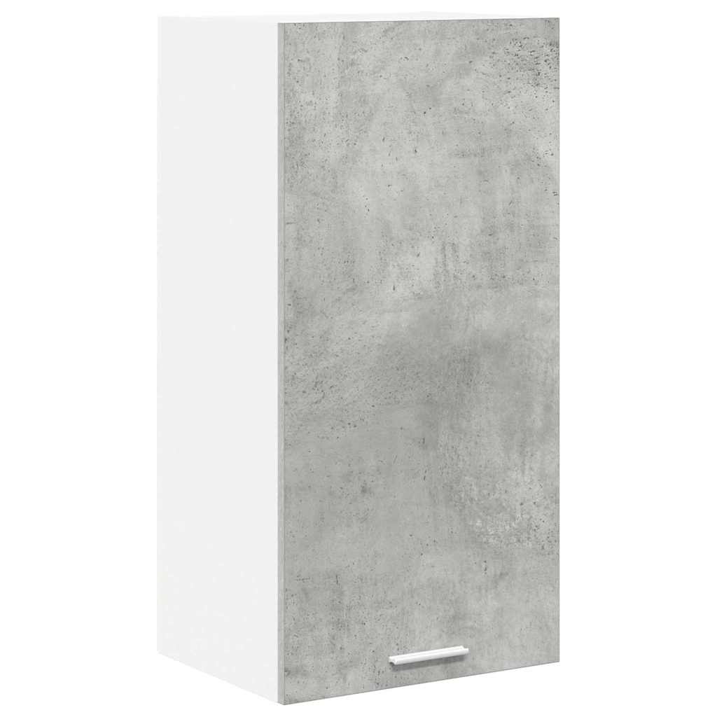 Armadio pensile Riga Grigio Cemento e Bianco 40 x 31 x 80 cm 884261