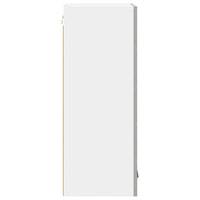 Armadio pensile Riga Grigio Cemento e Bianco 40 x 31 x 80 cm 884261