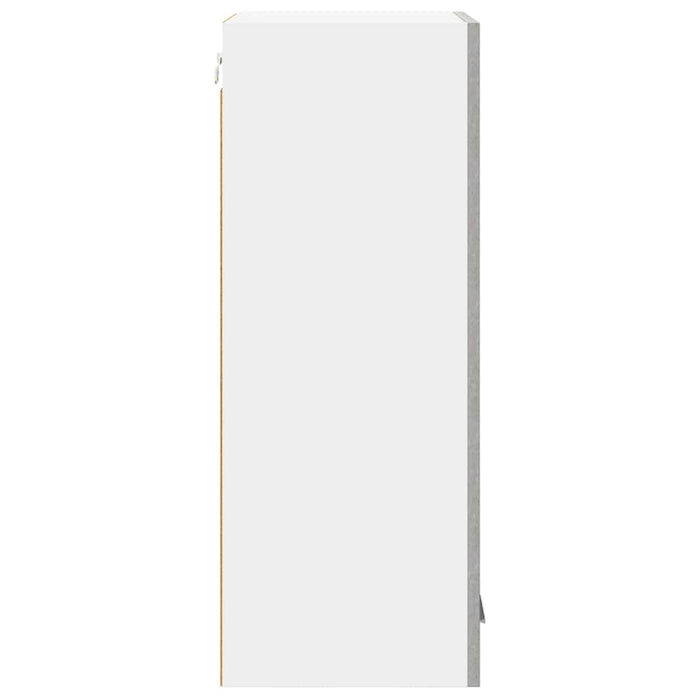 Armadio pensile Riga Grigio Cemento e Bianco 40 x 31 x 80 cm 884261