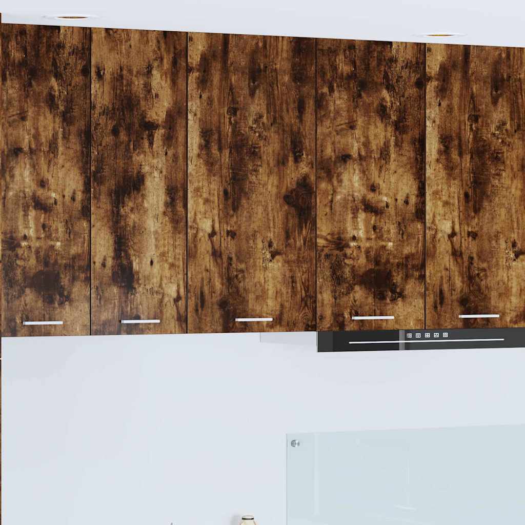 Armadio pensile Riga Rovere Affumicato e Bianco 40 x 31 x 80 cm 884262