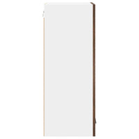 Armadio pensile Riga Rovere Affumicato e Bianco 40 x 31 x 80 cm 884262