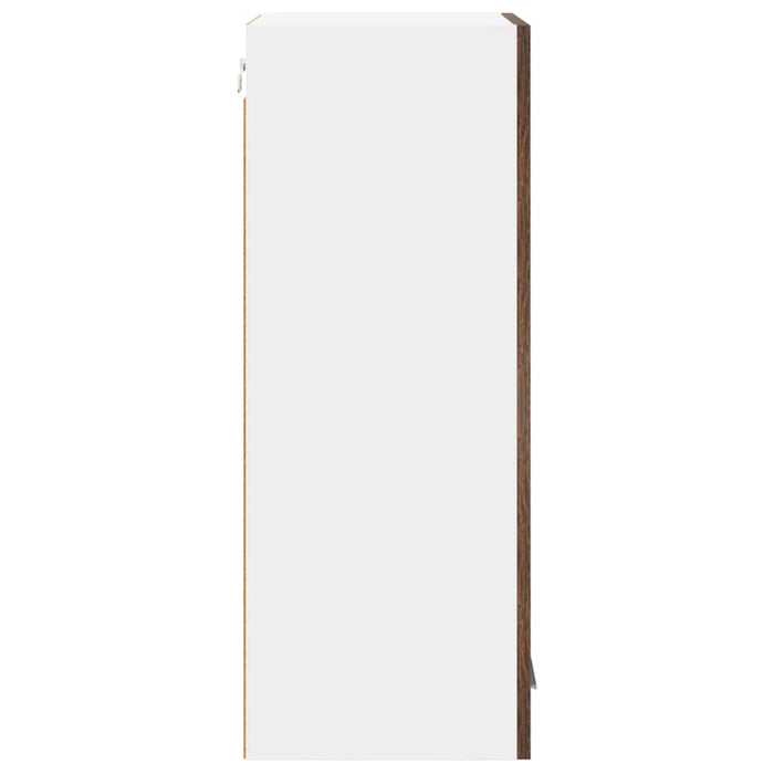 Armadio pensile Riga Rovere Affumicato e Bianco 40 x 31 x 80 cm 884262