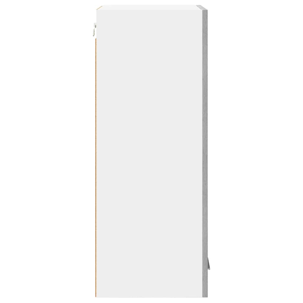 Armadio pensile Riga Grigio Sonoma e Bianco 40 x 31 x 80 cm 884263