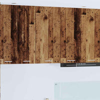 Armadio pensile Riga Rovere Affumicato e Bianco 40 x 31 x 80 cm 884264