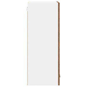 Armadio pensile Riga Rovere Affumicato e Bianco 40 x 31 x 80 cm 884264