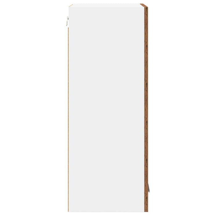 Armadio pensile Riga Rovere Affumicato e Bianco 40 x 31 x 80 cm 884264